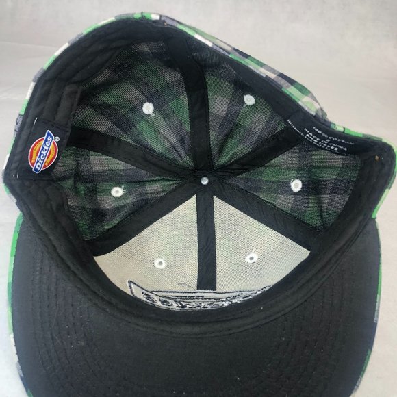 Dickies Embroidered Flat Brim Hat Fitted Cap Kid's Size - Picture 6 of 8